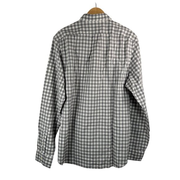 J.Crew‎ Secret Wash Organic Cotton Poplin Shirt For Men gingham sz LT - Picture 3 of 7